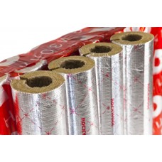 Цилиндр навивной минеральная вата ROCKWOOL 100 кашированный фольгой 40/45 L=1м ROCKWOOL 135252