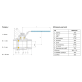 Кран шаровый муфтовый двусоставной нержавеющий (2PC), AISI316 DN32 (1_1/4"), (CF8M), PN40