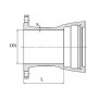 Патрубок чугунный фланец-раструб ПФР 1000 мм