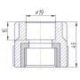 Муфта Kalde 3222-nfo-200b00 20х1/2